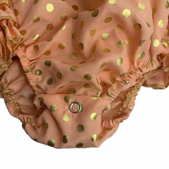 MESSY Code Baby Ruffle Romper Size XS (0-3m) - Picture 2 of 5